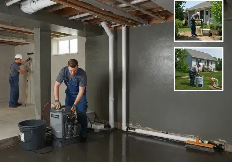 Basement Waterproofing and Flood Prevention process in New Boston, OH